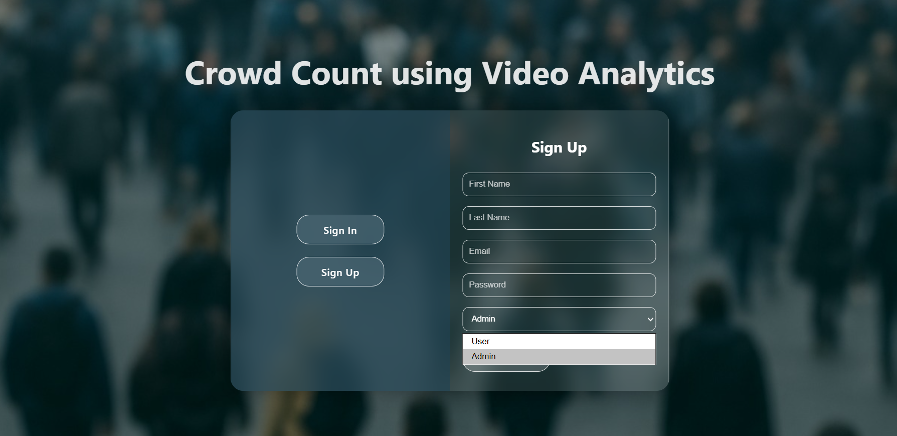 Crowd Count Video Analytics